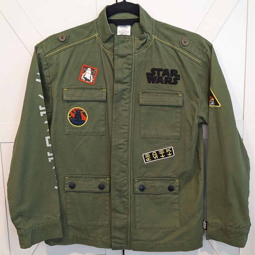 Star Wars Boba Fett Military Jacket Youth 11/12 Green Disneyland Park China